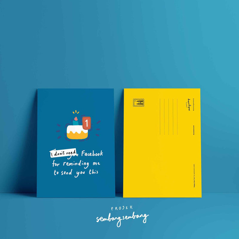 Projek SembangSembang - Birthday Notification Postcard