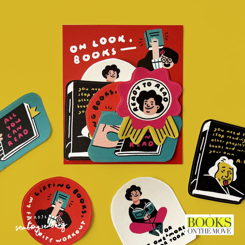 Projek SembangSembang - Oh Look, Books Sticker