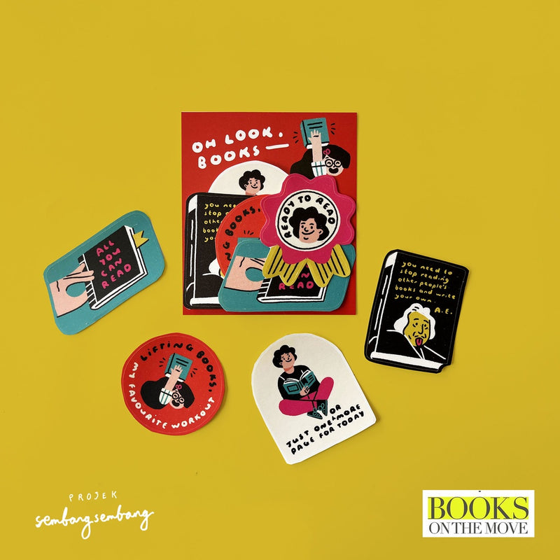 Projek SembangSembang - Oh Look, Books Sticker