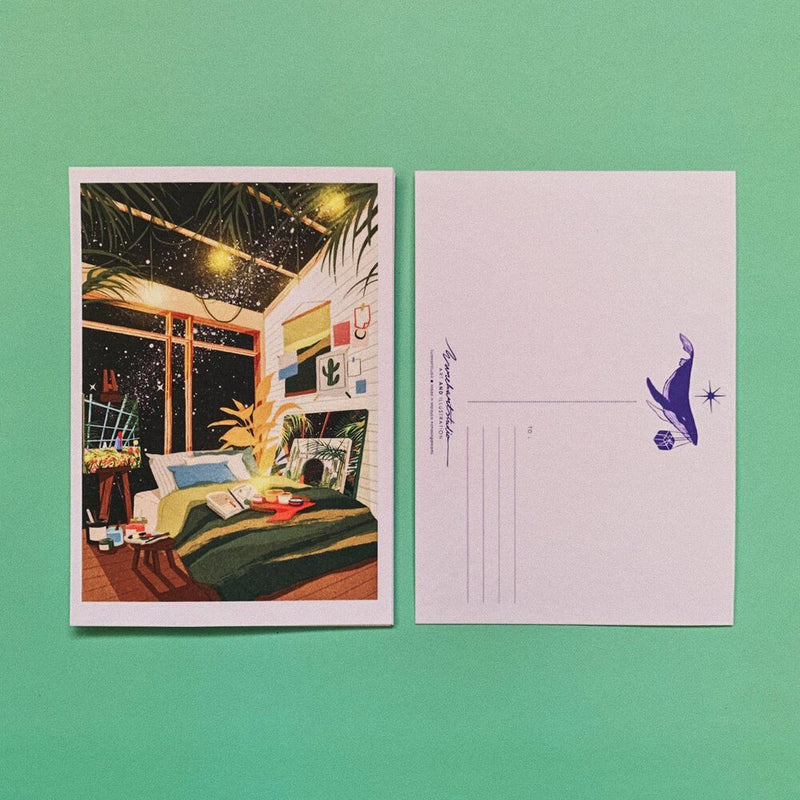 I’d Stay Postcard - Eurekart Studio