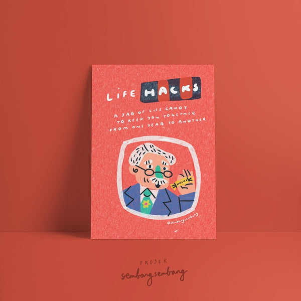 Projek Sembangsembang - Life Hacks Postcard