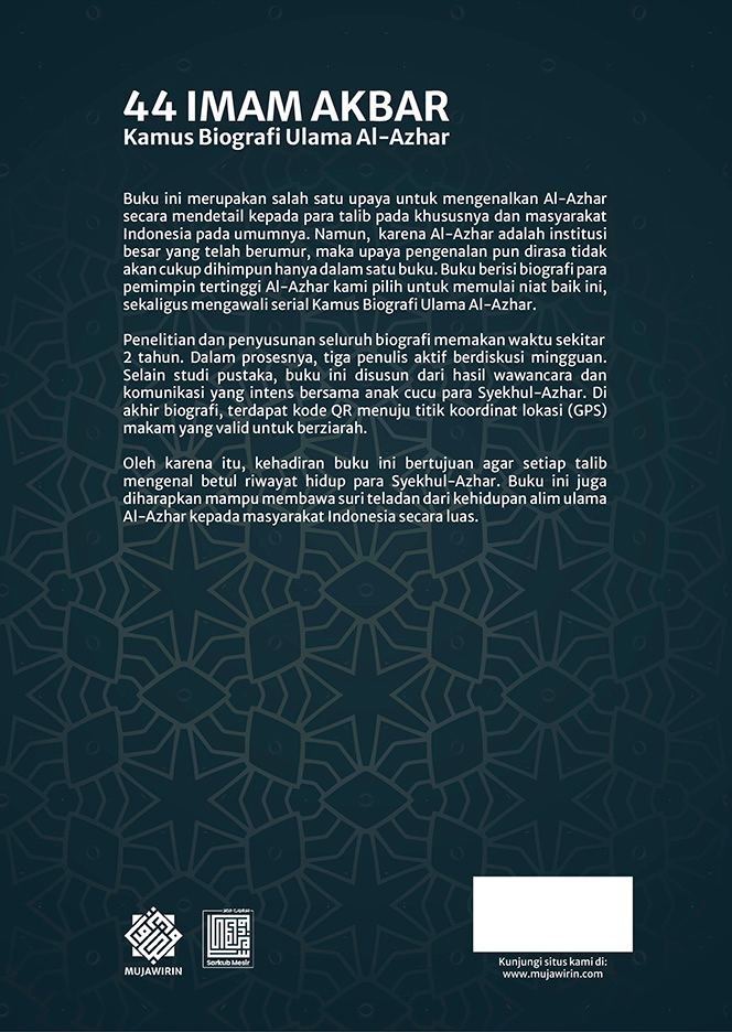 44 Imam Akbar: Kamus Biografi Ulama Al-Azhar