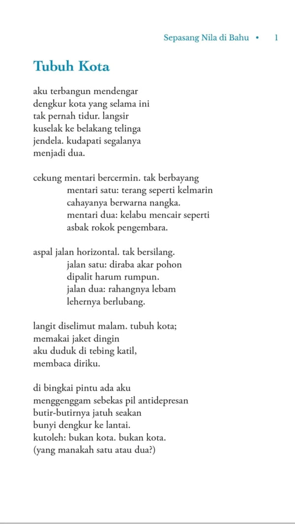 Sepasang Nila Di Bahu