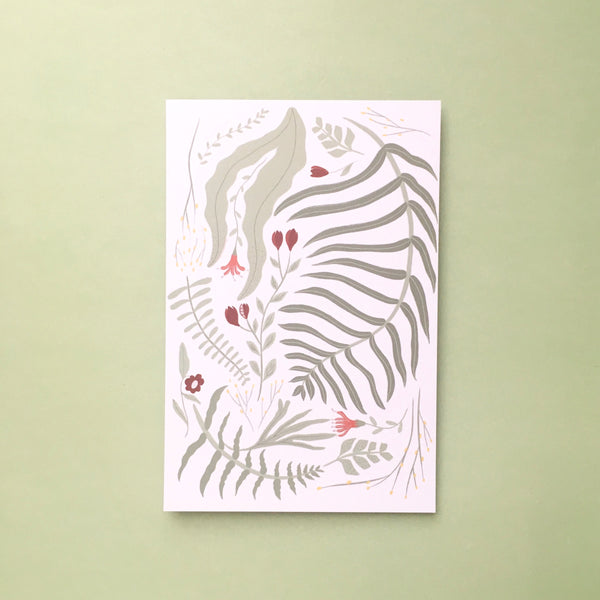 Paku Pakis Postcard by Bunga dan Bintang