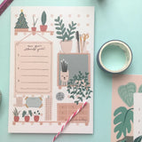 New Year Goals Postcard by Bunga dan Bintang x Mypaperprojects