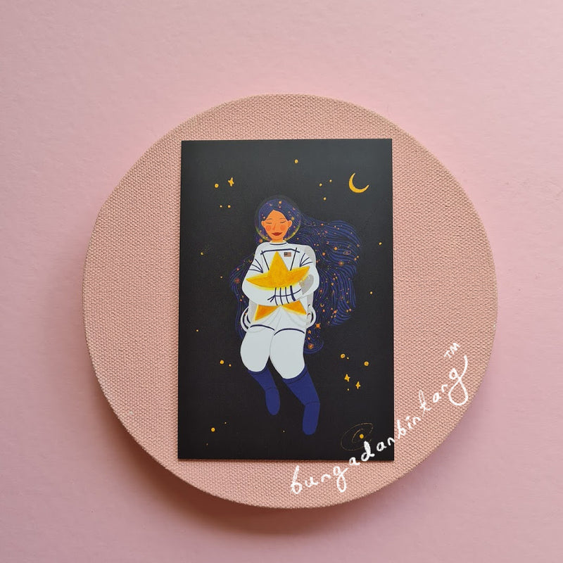 Postcard - Angkasawan Wanita by Bunga dan Bintang