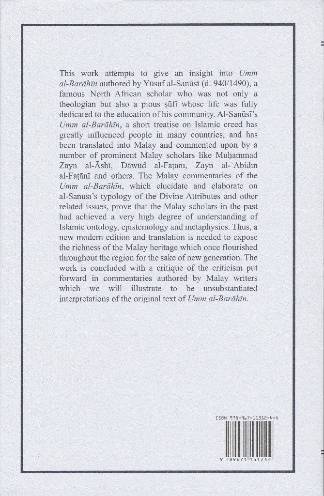 The Malay Exposition of as-Sanusi’s Umm Barahin