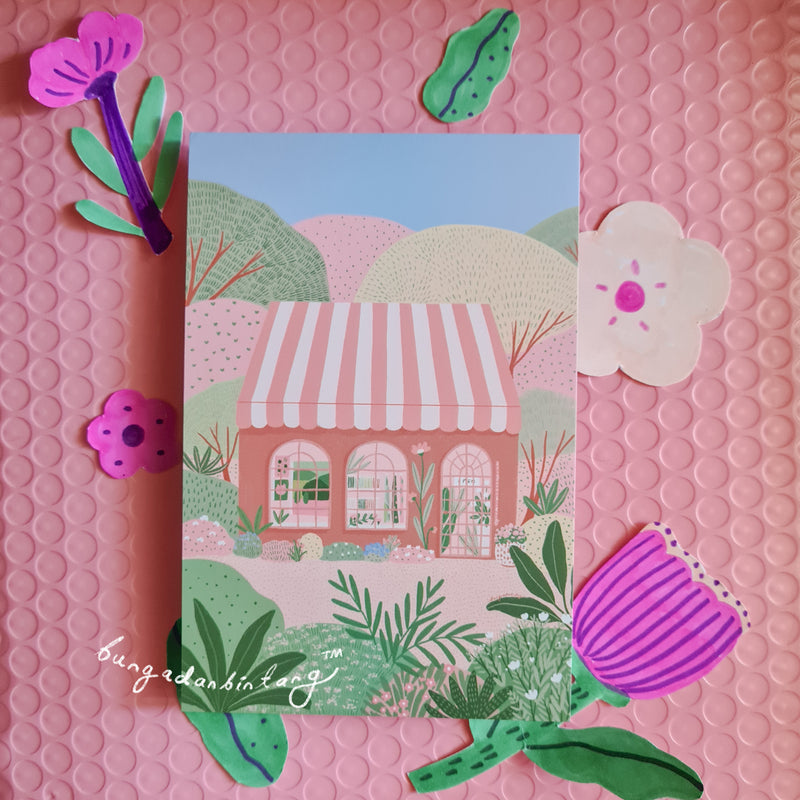 Kedai Bunga Postcard - Bunga dan Bintang