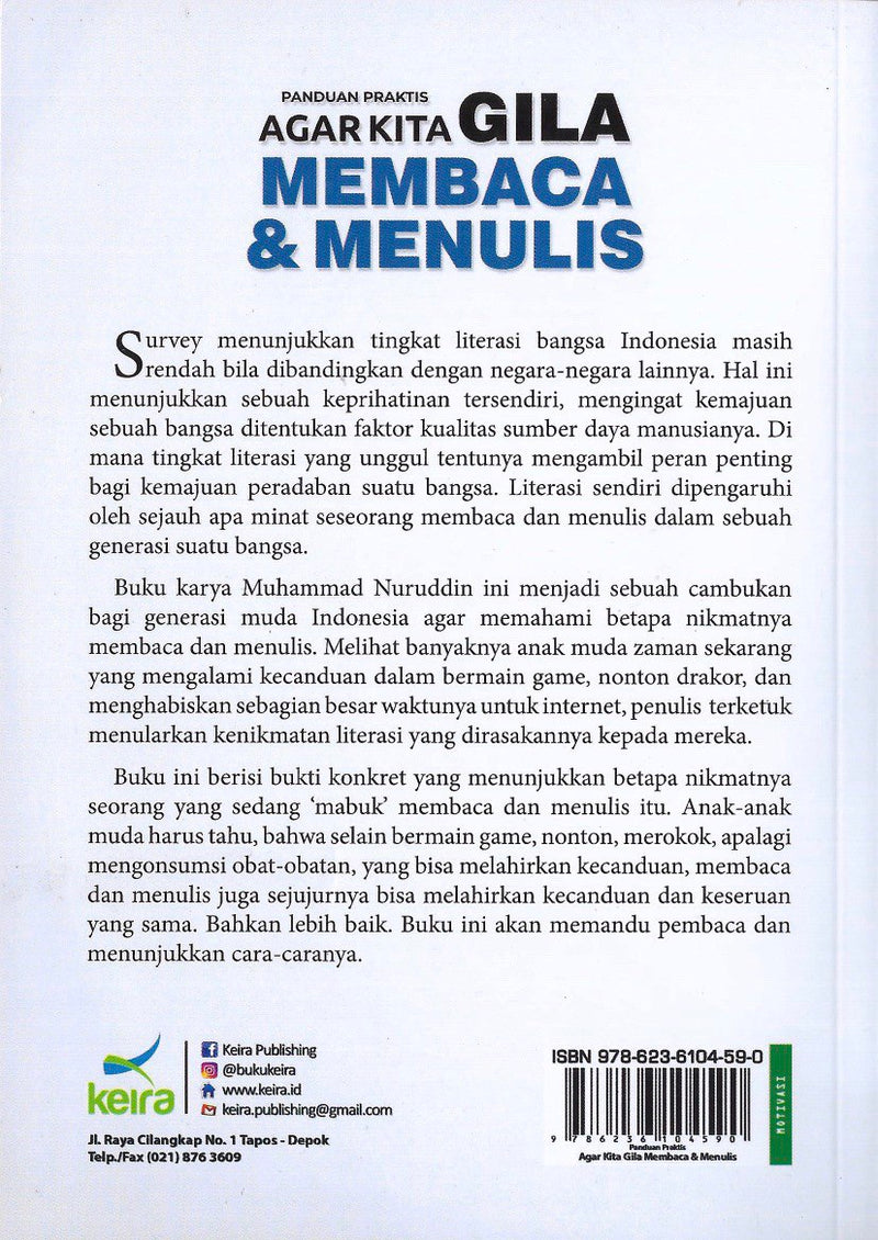 Panduan Praktis Agar Kita Gila Membaca & Menulis